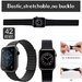 Set 3 Curele iUni compatibile cu Apple Watch 1/2/3/4/5/6/7, 42mm, Silicon, Black, Pink, Turquoise